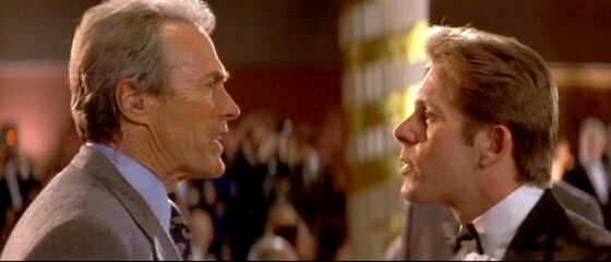 Clint Eastwood with Gary Cole in In the Line of Fire
