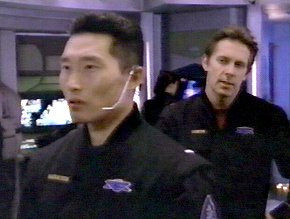 Daniel Dae Kim and Gary Cole in Crusade