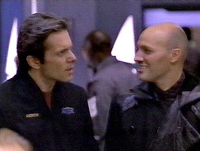 Gary Cole with Peter Woodward in Crusade